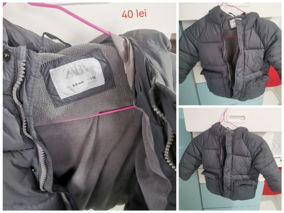 Lot haine camasa geaca groasa impermeabila 104 - 116 zara hm reserved