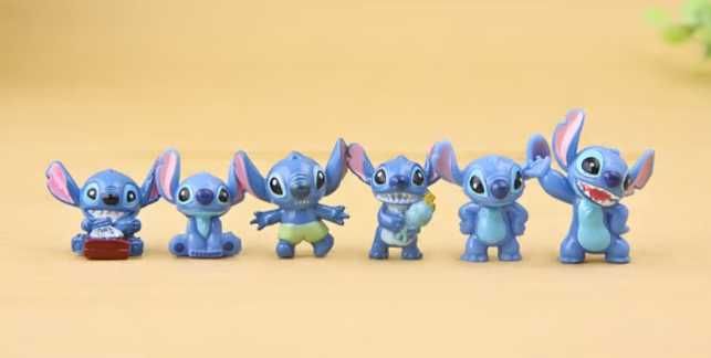 Голям Комплект Фигурки Лило и Стич, 12 броя Фигурки Stitch за торта