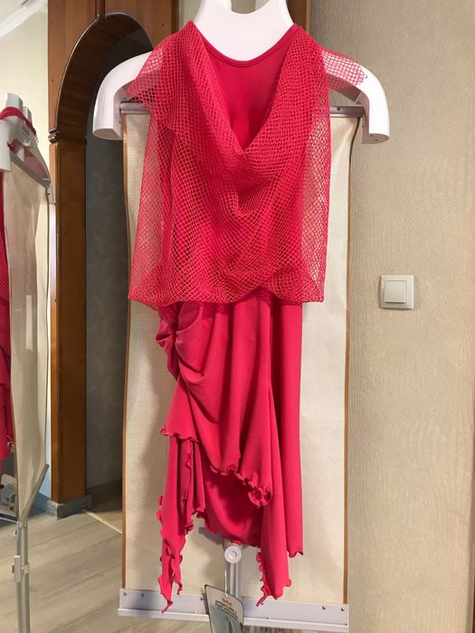 Платье для бально-спортивных танцев. Латина. Розовое