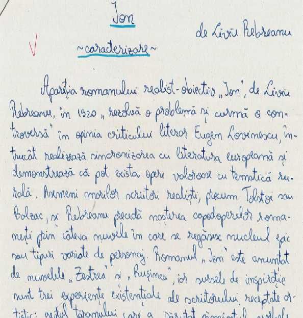 Referate / Caracterizari        Opere Literare   liceu - BAC