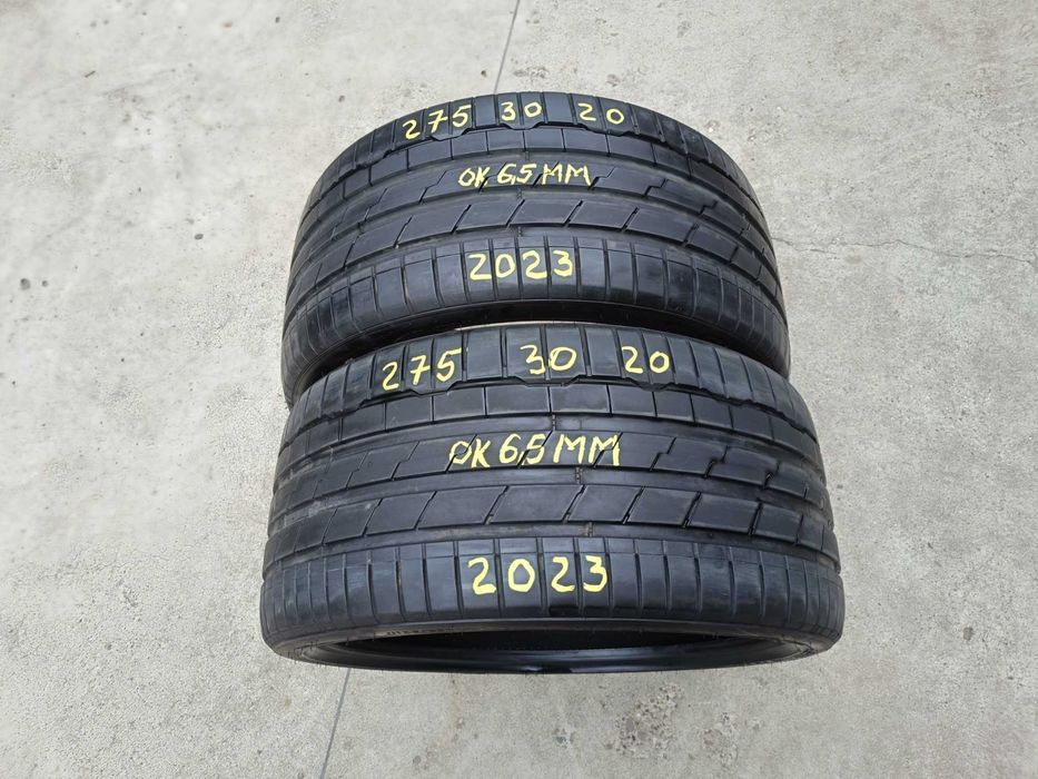 Doua anvelope vara 275 30 20 hankook S1 evo3 profil 6,5 mm dot 2023