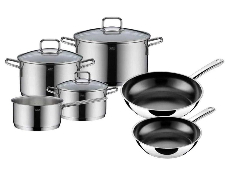 Silit Extra Cook Комплект съдове за готвене от неръждаема стомана 6 части