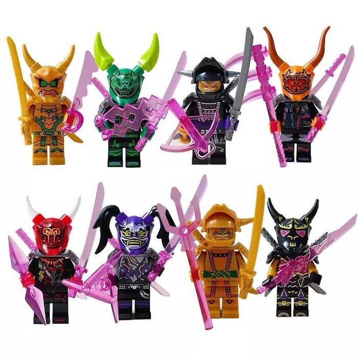 mygo EXSセット Set 8 Minifigurine noi tip Lego Ninjago cu Masti Oni Bucuresti
