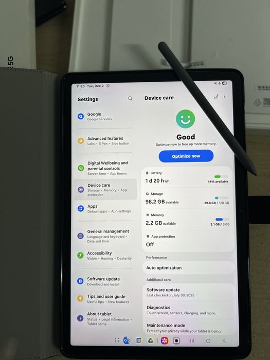Galaxy Tap S9 Fe E 5G. 128gb