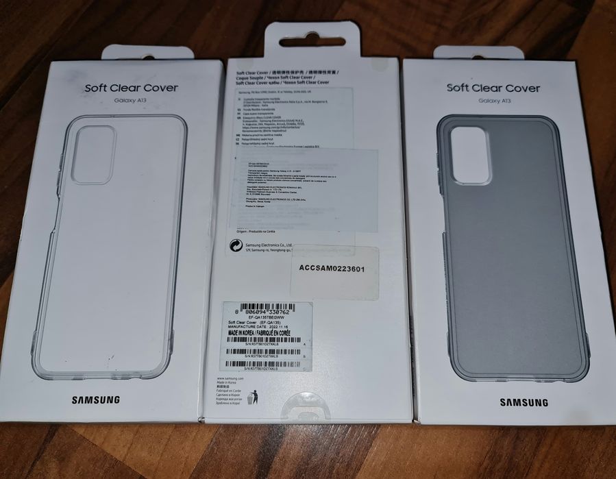 Husa silicon originala Samsung Soft Clear Cover Galaxy A13 4G A135