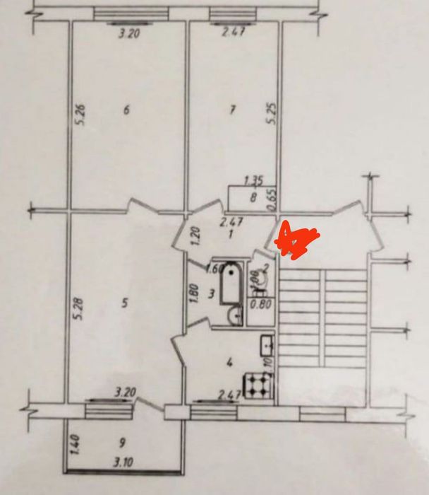 Чиланзар Ц квартал. Метро Мирзо Улугбек.  Продам 3 комнатную квартиру