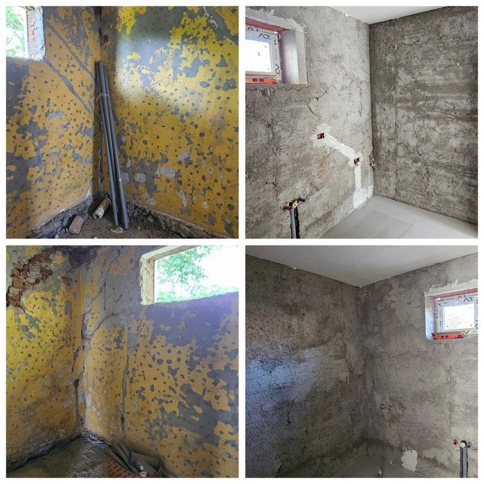 Construcții renovări tencuieli  placări gresie instalații etc...