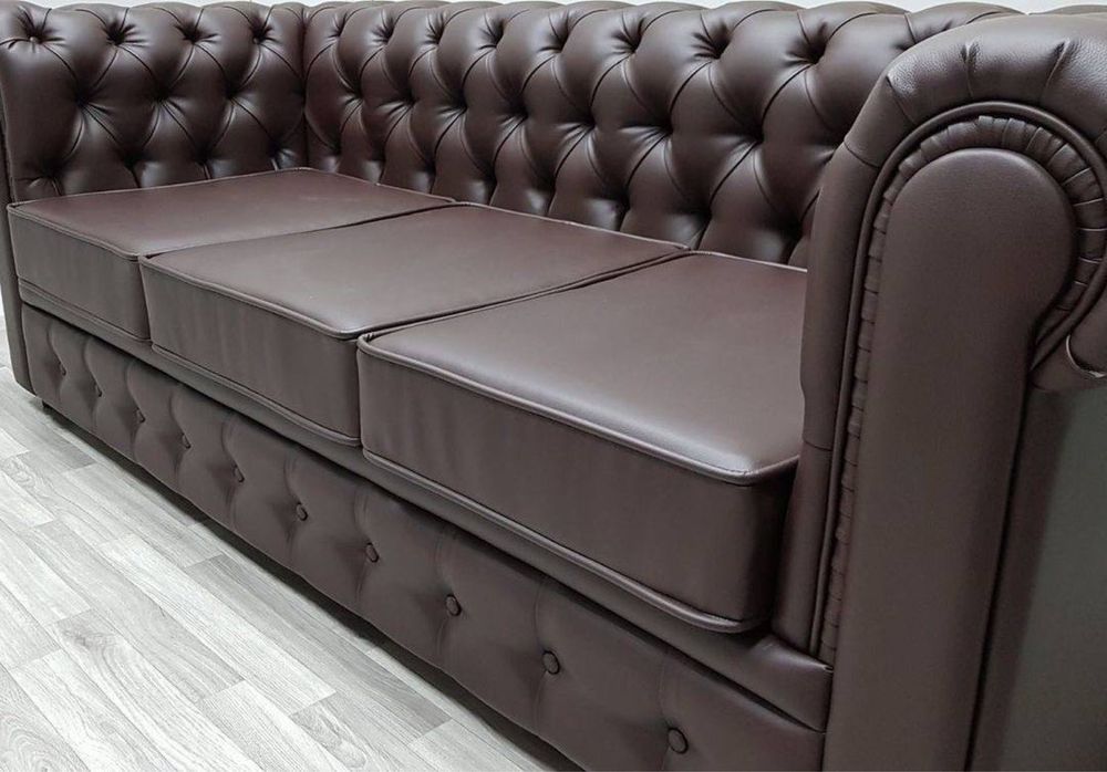 Диван Честер кожанный