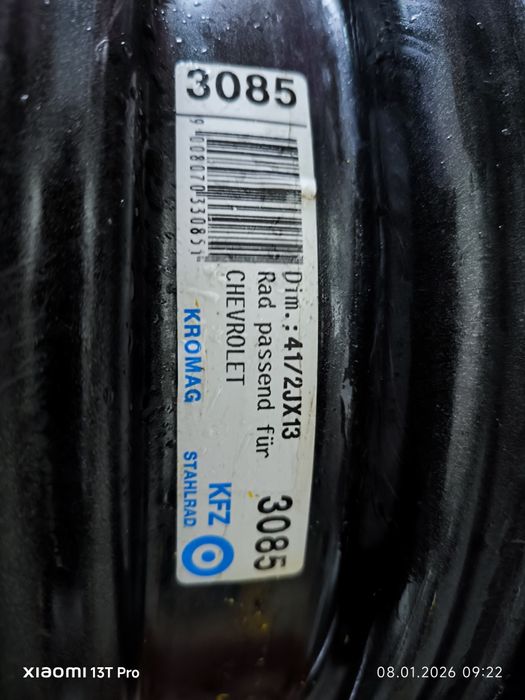 2 jante noi 13 KFZ 41*2Jx13 remorca/motocultor + 3 jante SH 13 Matiz