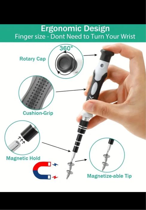 Комплект 115 в 1 прецизни отвертки