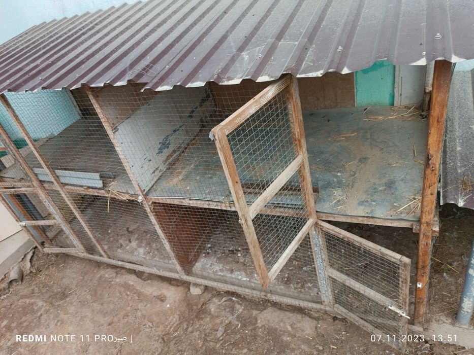 Продаються Клетки для куриц  3.м длина  1 м ширина , 1.5 м рост