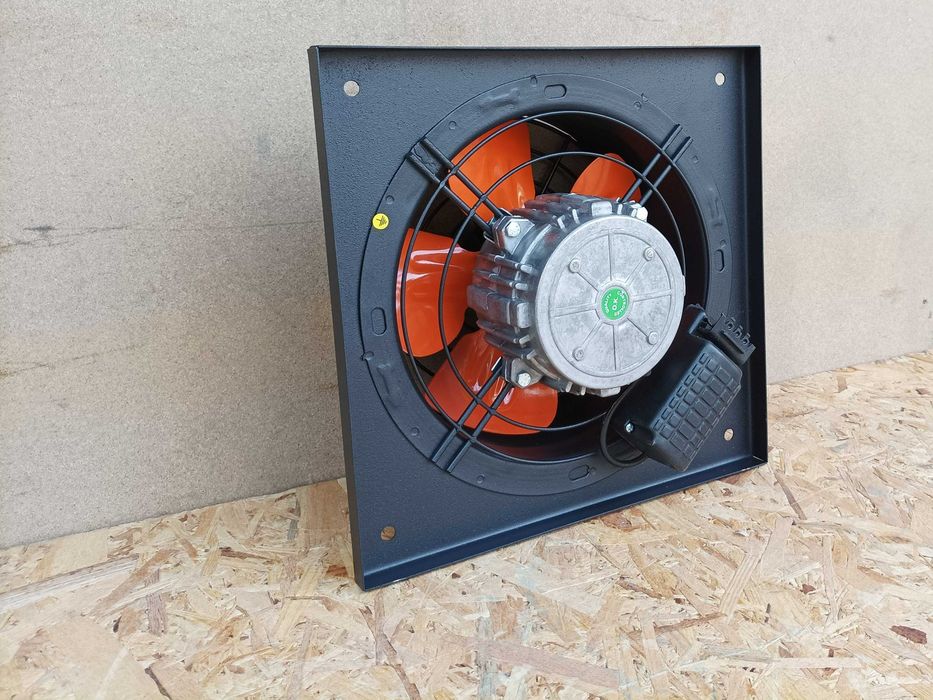 Осов вентилатор ф250, дебит 1300 m3/h, квадратен фланец