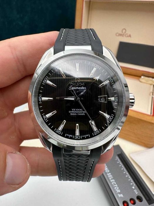 omega seamaster aquaterra черно-синьо