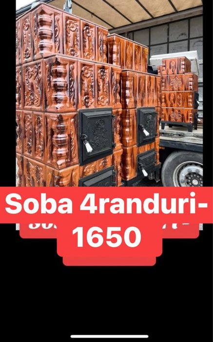 Sobe teracota premontate cu plita si cuptor / cahle tercacota / samota