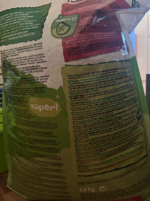 11 kg mancare mix pentru iepuri