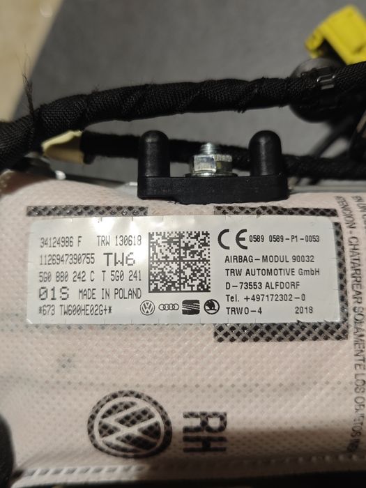 Airbag lateral scaun seat, vw, skoda, audi
