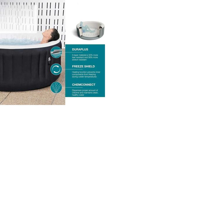 Бассейн. Уличная надувная спа-ванна с гидромассажем.