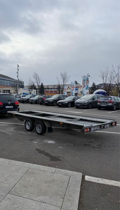 Remorca transport auto Tema Car 4520/2 S, an fabricatie 2019, 4,5 m utili, 3 tone, cu masa proprie 620 kg