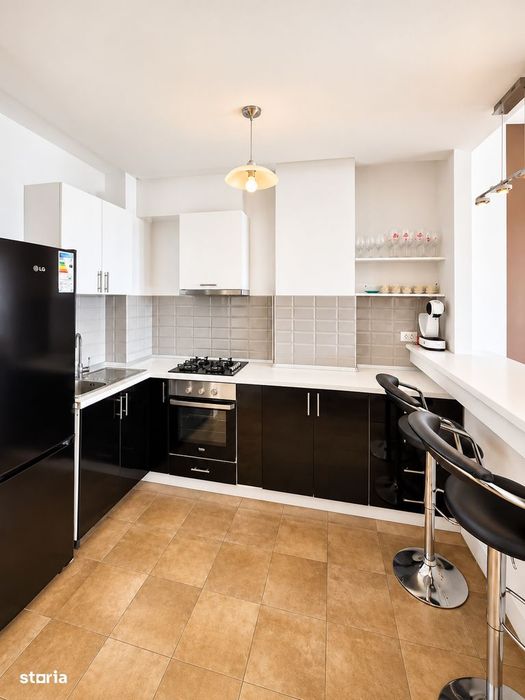 Apartament intr-un complex cu gradina privata si fantani decorative, l
