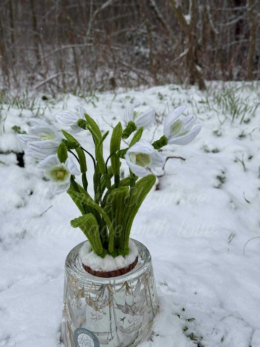 Вечни кокичета - ръчна изработка