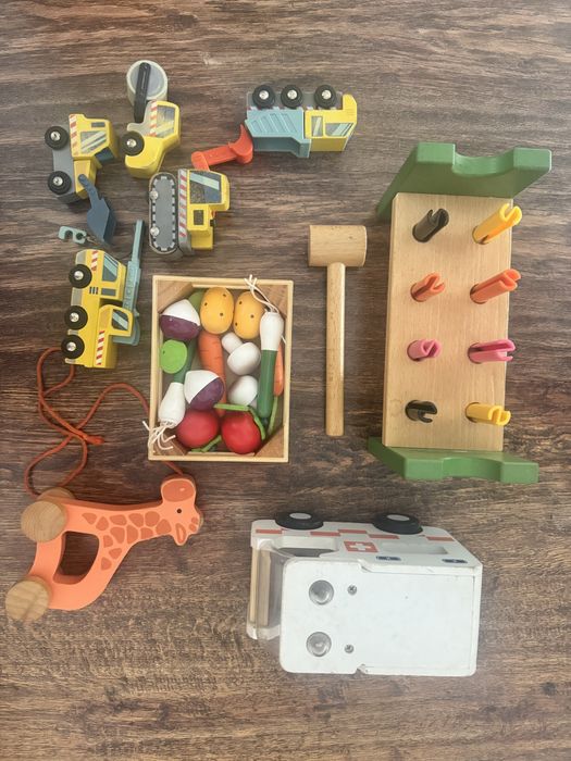 Lot jucarii de lemn Hape Haba Tender Leaf Toys Ikea