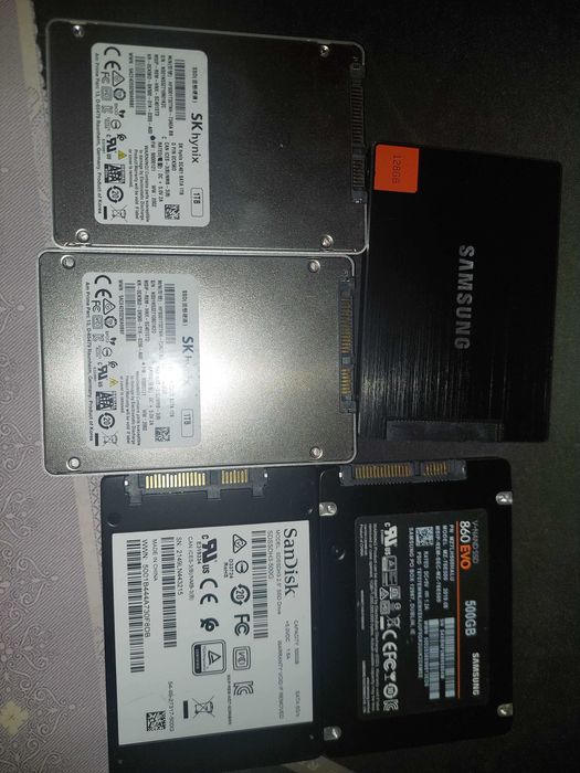 Ssd NVMe/M2Sata/2.5"sata 128/256/500tb/1TB Samsung,Micron,Sandisk,WD
