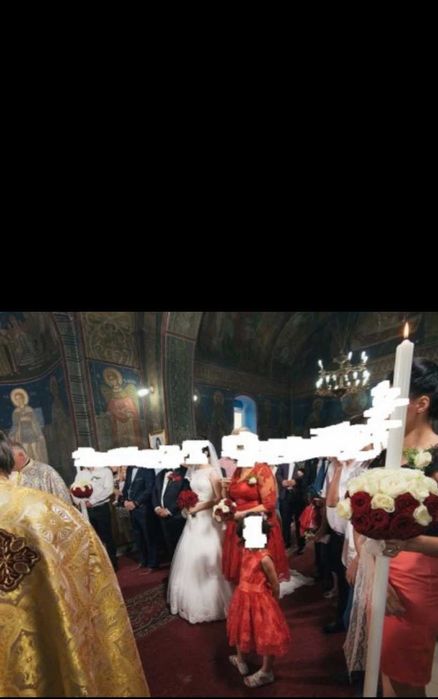 Rochie de mireasa Calin Events cu trena+Poseta+Cosulet