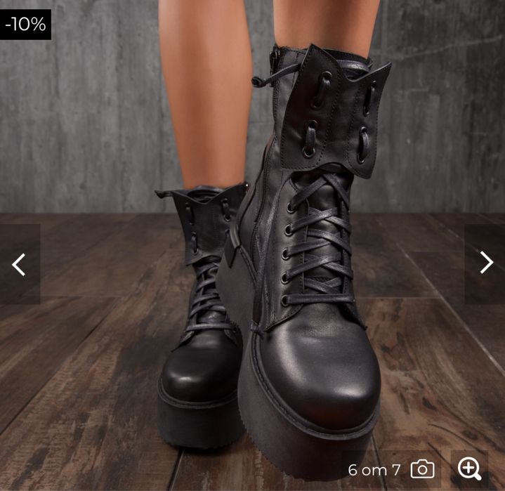 Дамски боти естествена кожа