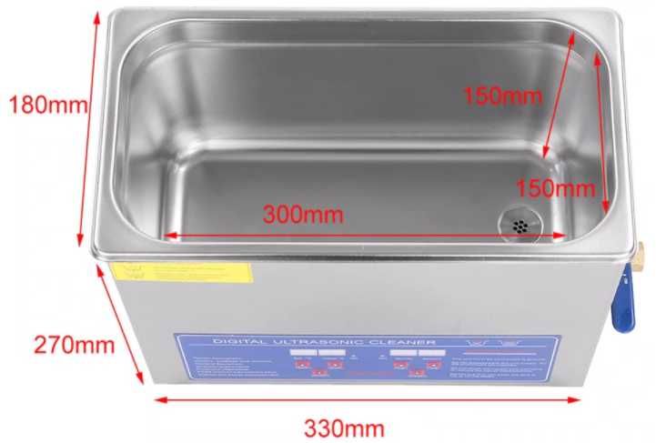 6л Ултразвукова дигитална почистваща вана Гаранция 2г
