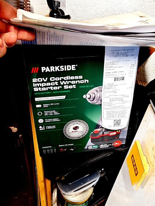 Ударен гайковерт Parkside зелен