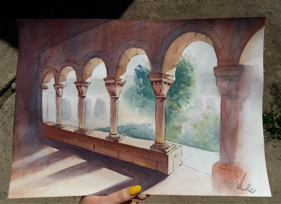 Картины акварельные, рисунки карандашом, гуашь