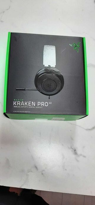 Used Products Dorobanti/Casti Gaming Cu Fir Razer Kraken V2 Pro, 7.1. Surround, Jack 3.5mm Chroma RGB Negru/Garantie 12 LUNI