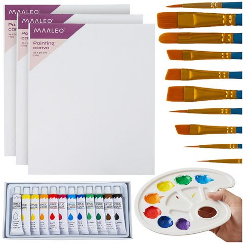 Set Maaleo Art Painting – Kit complet pictura cu acrilice,26 Piese