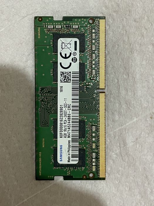 Оперативка DDR4 UDIMM 8 GB 2666 MHz/SODIMM 16 GB 3200 MHz/4 GB 2400MHz