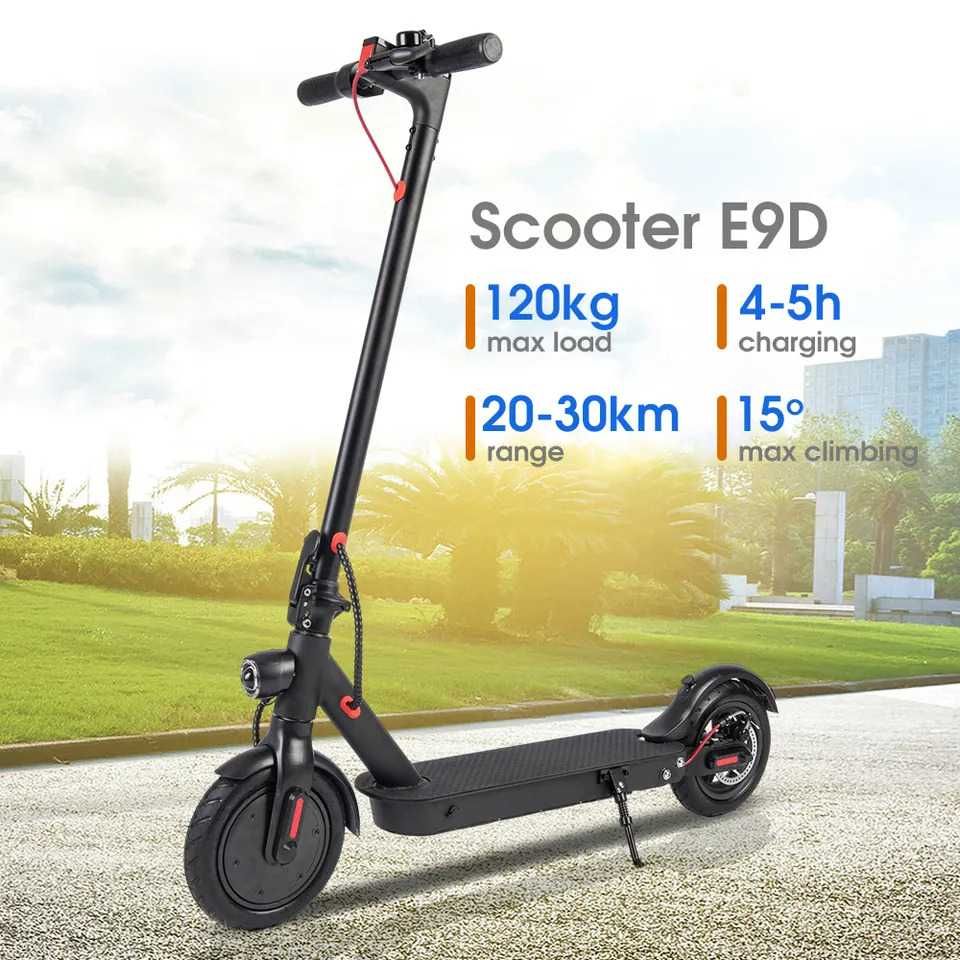 НОВА с гаранция! Електрическа тротинетка скутер E9D 350W до 120 кг гр ...