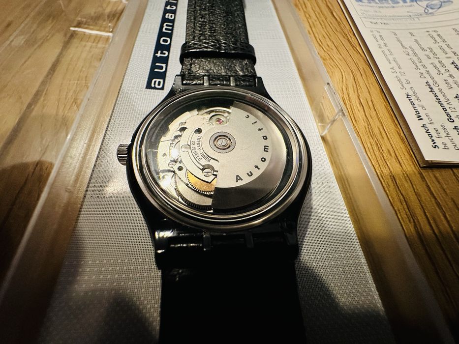 Swatch Automatic SAB100 Black Motion 1991 – Vintage + cutie / acte