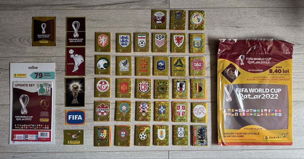 Set complet Panini World Cup Qatar 2022 + Update Set