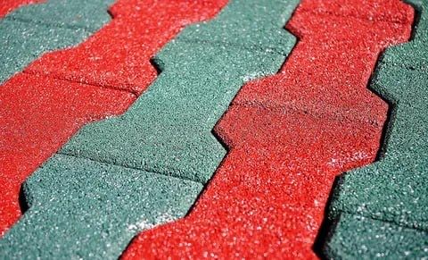 Резиновая плитка брусчатка для спортивные площадки бассейни