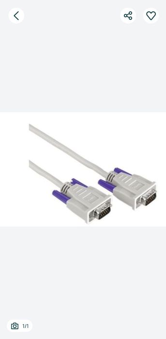 Cablu VGA Hama, ecranat, de 1.5 metri