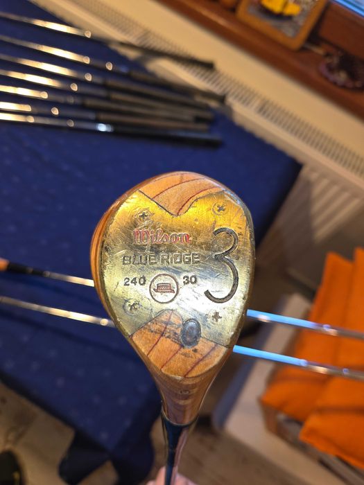 изключително запазени Golf стикове от 60те Wilson Blue Ridge