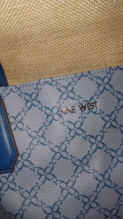 Nine west синя чанта