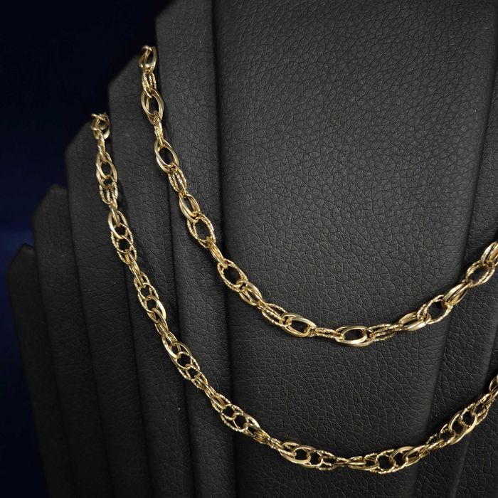 ( B32094.1 / Ag28 Doi Baieti ) Lant Aur 14K - 8.54 grame / 3838 lei