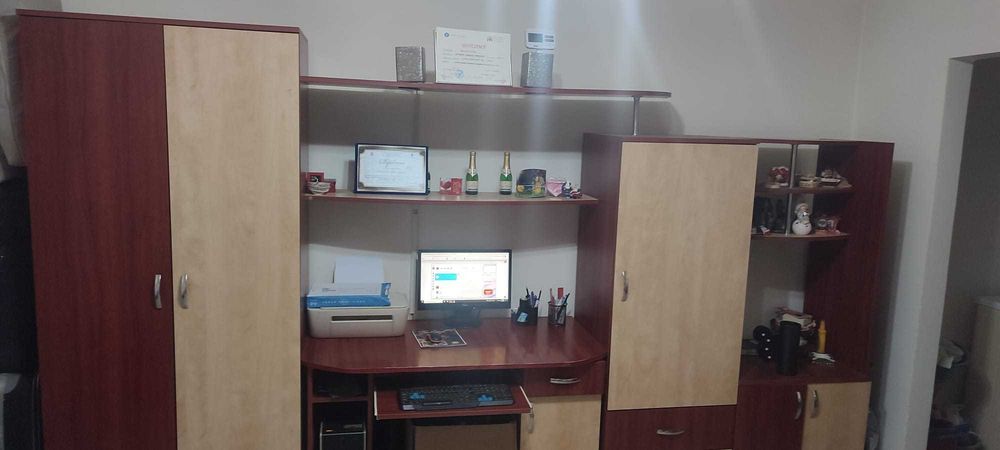 MOBILA DE TINERET, birou incorporat si spoturi