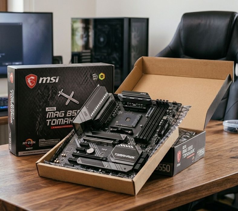 KIT AMD 5700x3d cu placa de baza MSI B550 RAM 32 GB