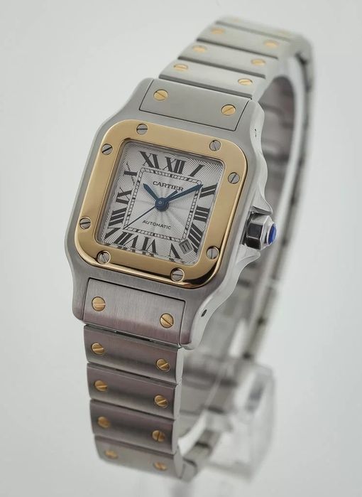 Cartier Santos - Aur si otel - Automatic