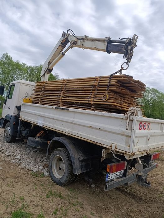 Vând Man 8 163 basculabil macara