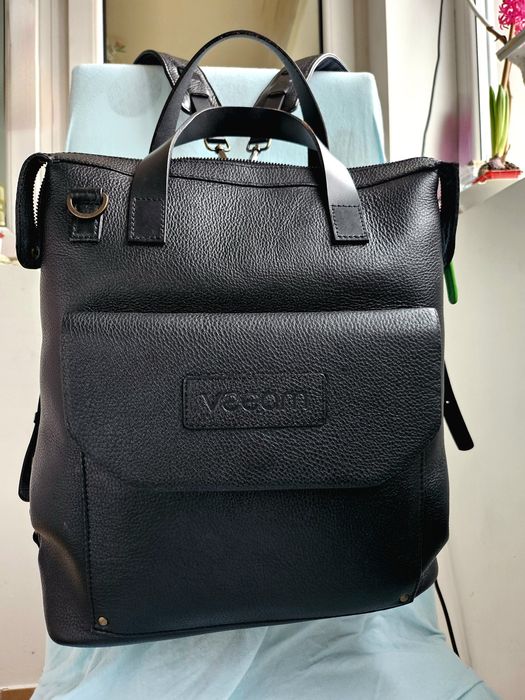 Rucsac de piele -negru