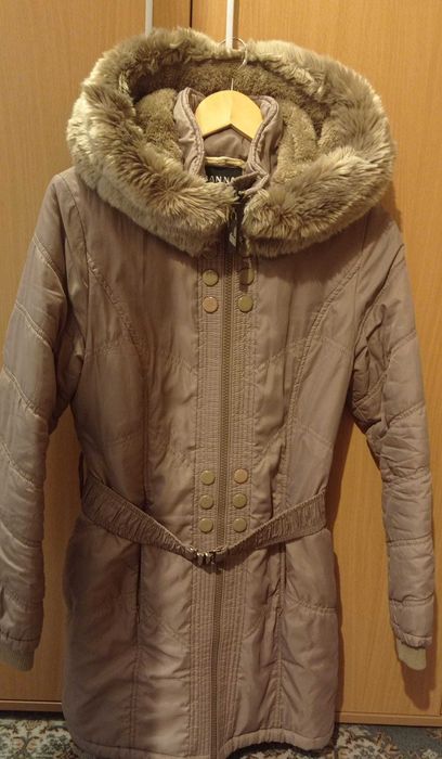 Geacă lungă tip parka 80% bumbac