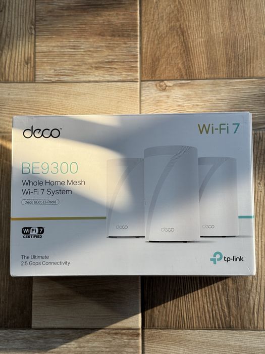 Sistem Mesh Wi-Fi TP-Link Deco BE65(3-pack), BE9300, Tri-Band, Wi-Fi 7