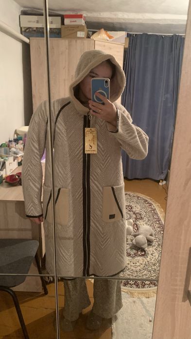 Екіжағымен киілетін шуба